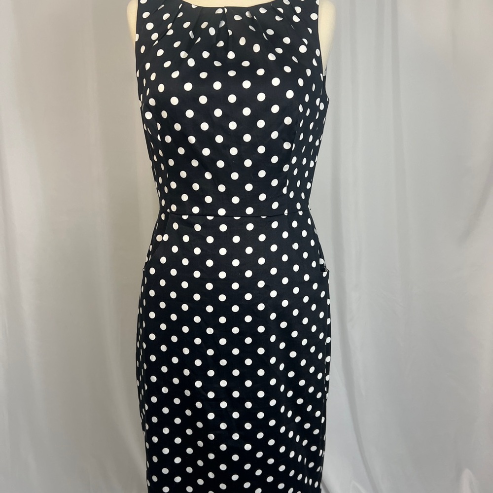 RALPH LAUREN B&W polka dot dress